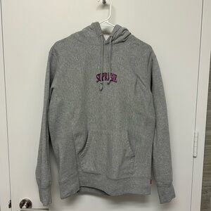 Supreme gray hoodie